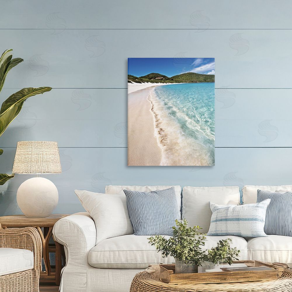 Seven Trees Design Caribbean Beach Coast Canvas Art on Wall