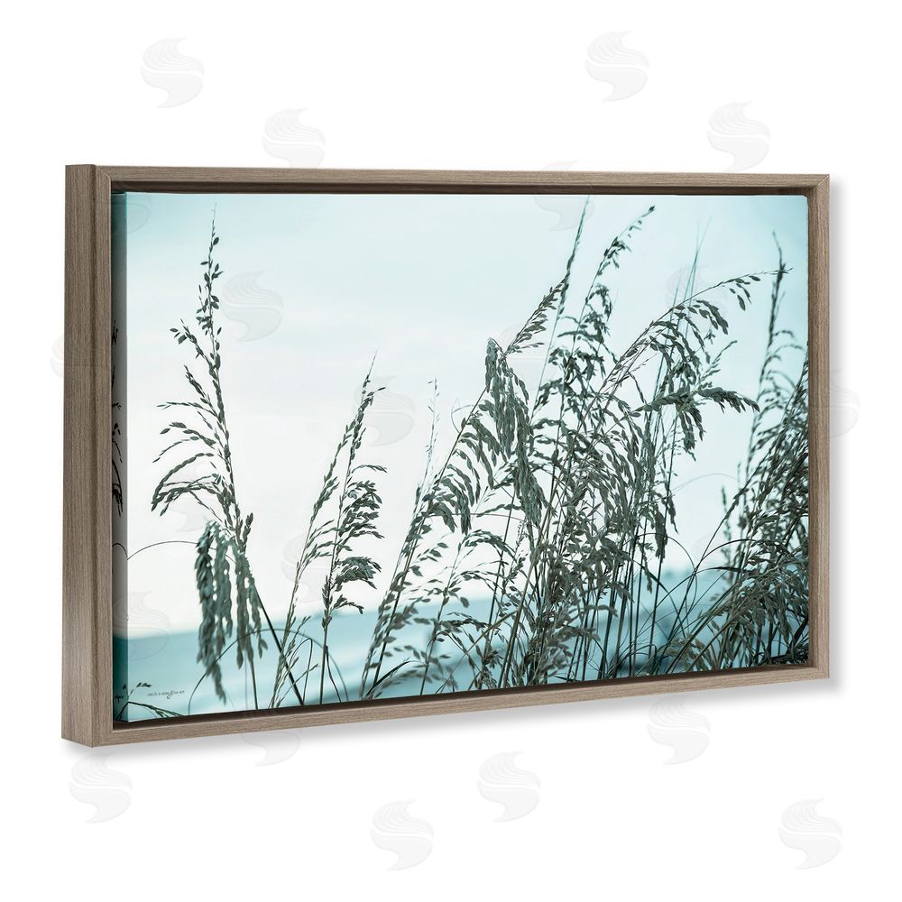 Seven Trees Design Hidden Horizon View Brown Floating Frame Canvas Wall Art Print