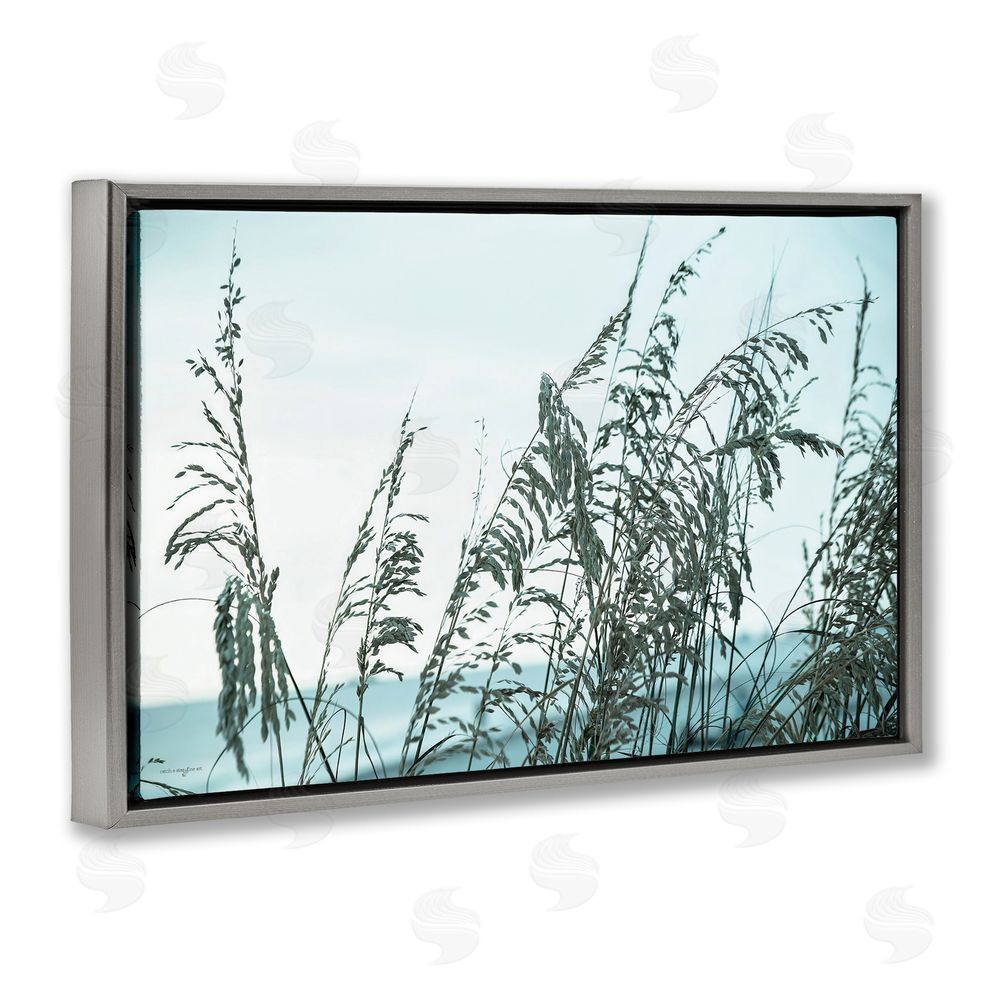 Seven Trees Design Hidden Horizon View Gray Floating Frame Canvas Wall Art Print