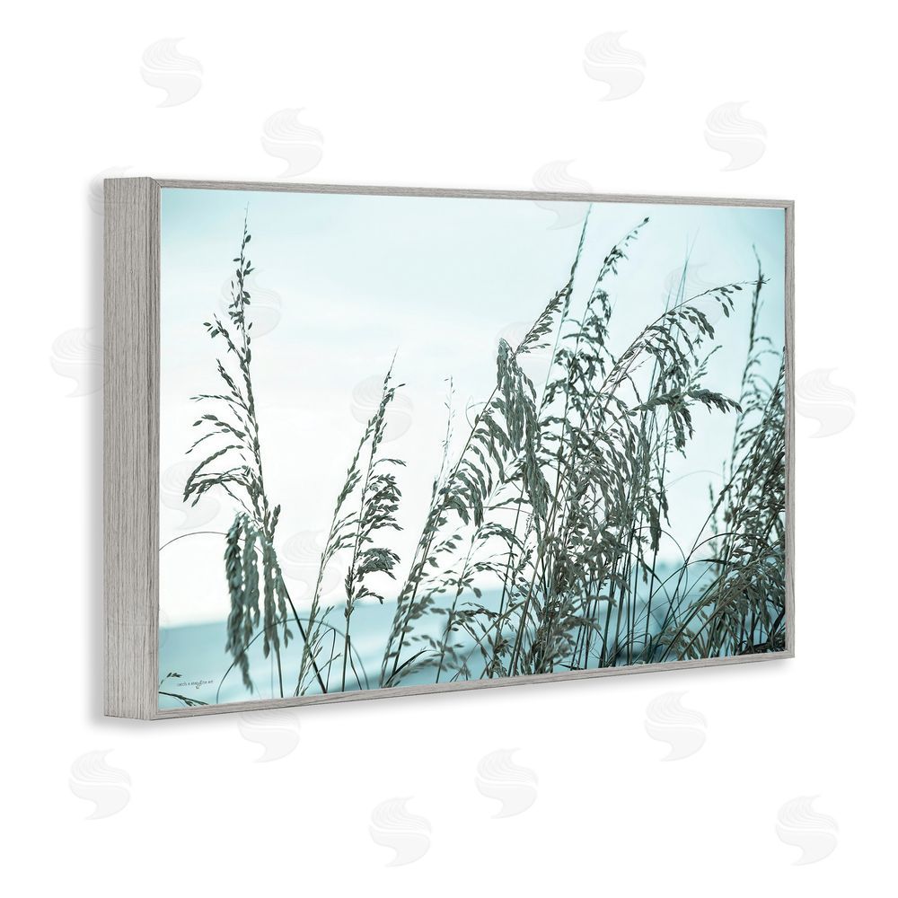 Seven Trees Design Hidden Horizon View Gray Framed Giclee Wall Art Print
