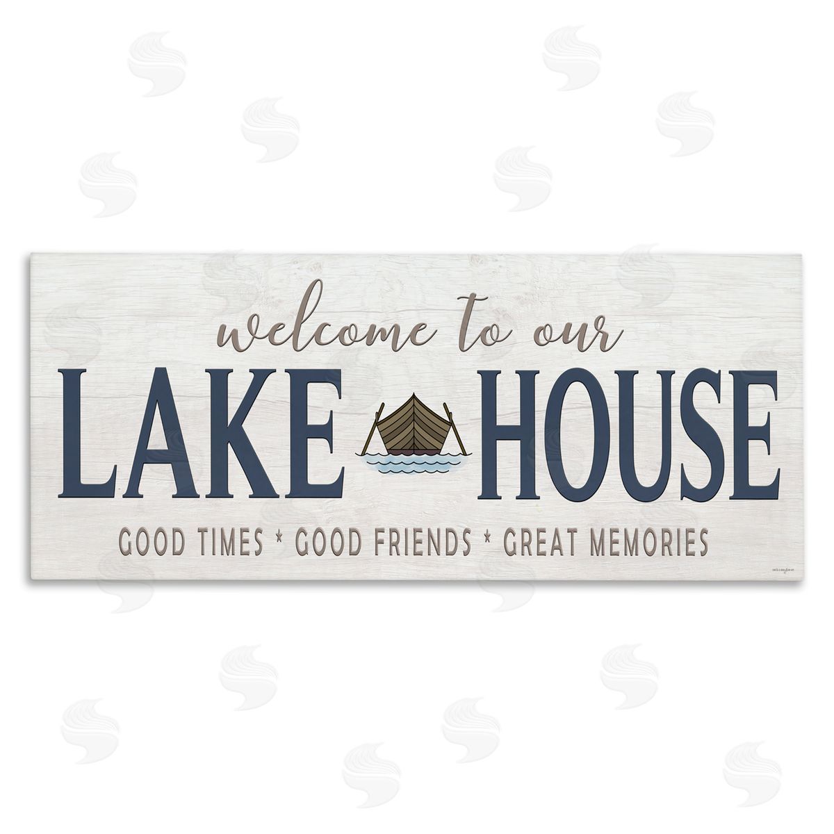 Seven Trees Design Great Memories Lake House Canvas Wall Art Print
