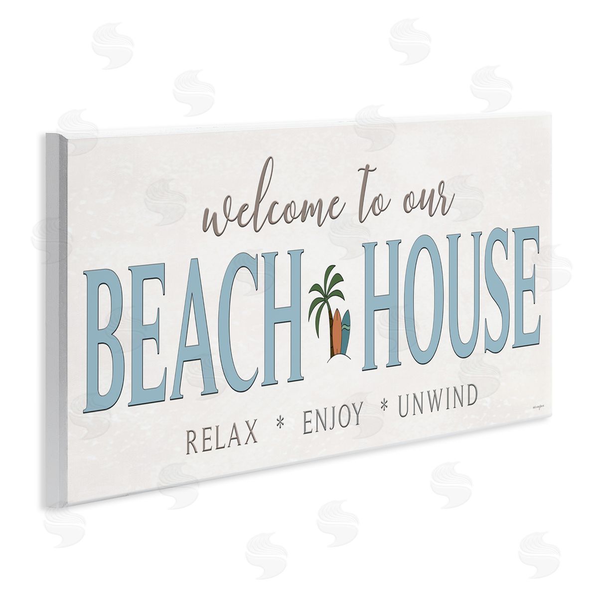 Seven Trees Design Welcome Beach House Greeting Wall Plaque Art Print