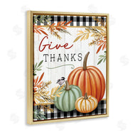 Elizabeth Tyndall | Give Thanks Gingham & Pumpkins