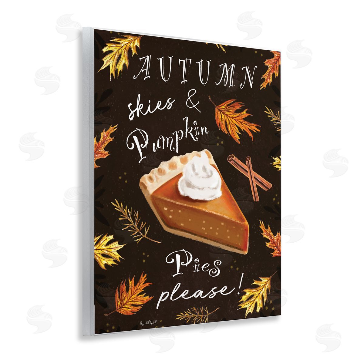 Elizabeth Tyndall Autumn Skies & Pumpkin Pies Wall Plaque Art Print