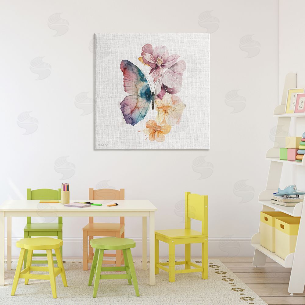 Nicole DeCamp Emerging Beauty Butterfly Canvas Art on Wall