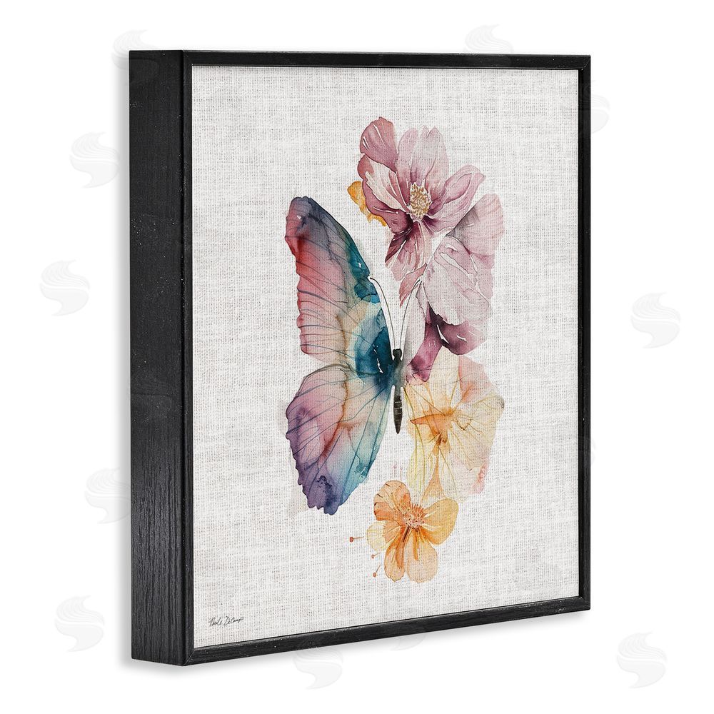 Nicole DeCamp Emerging Beauty Butterfly Black Framed Giclee Wall Art Print