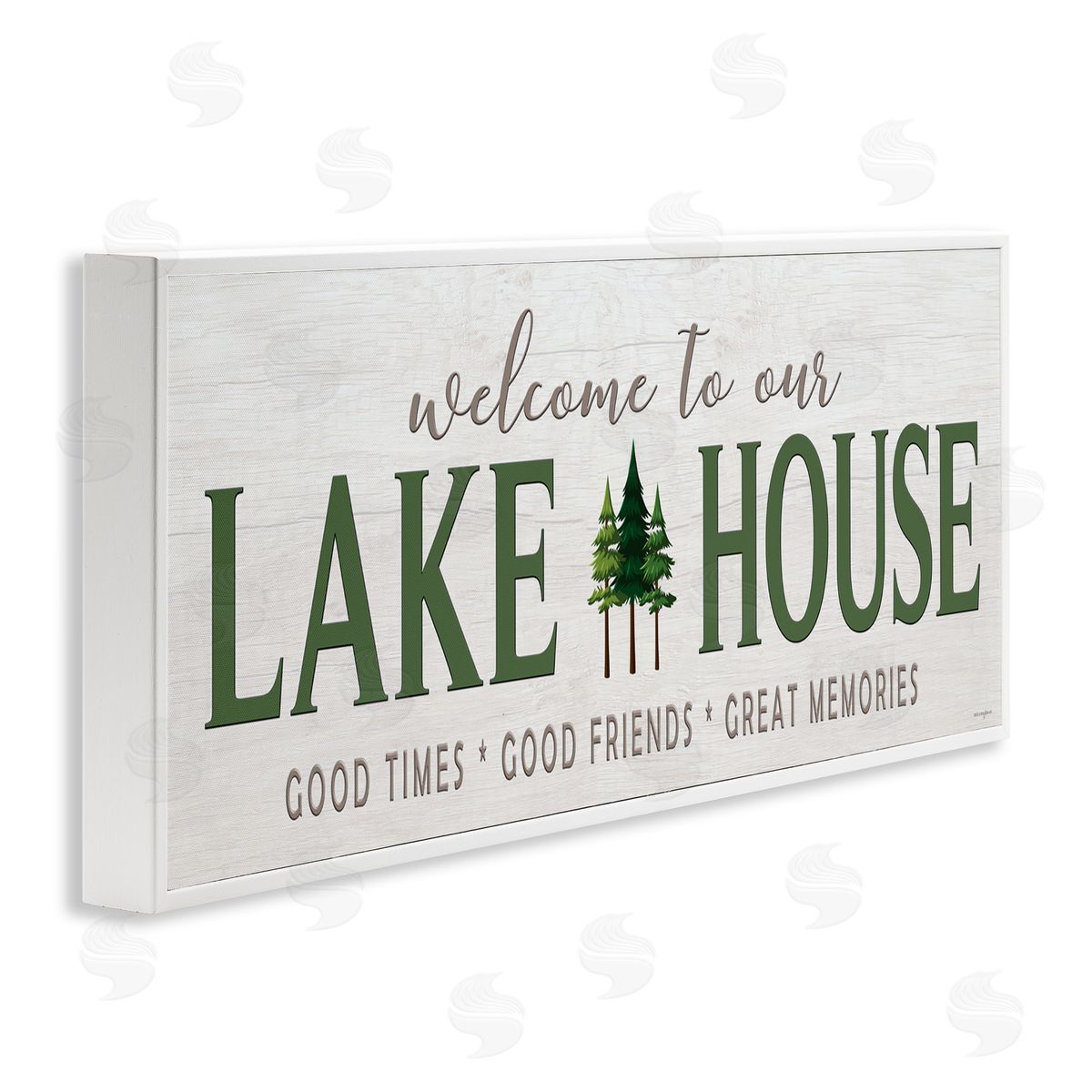 Seven Trees Design Lake House Hospitality White Framed Giclee Wall Art Print