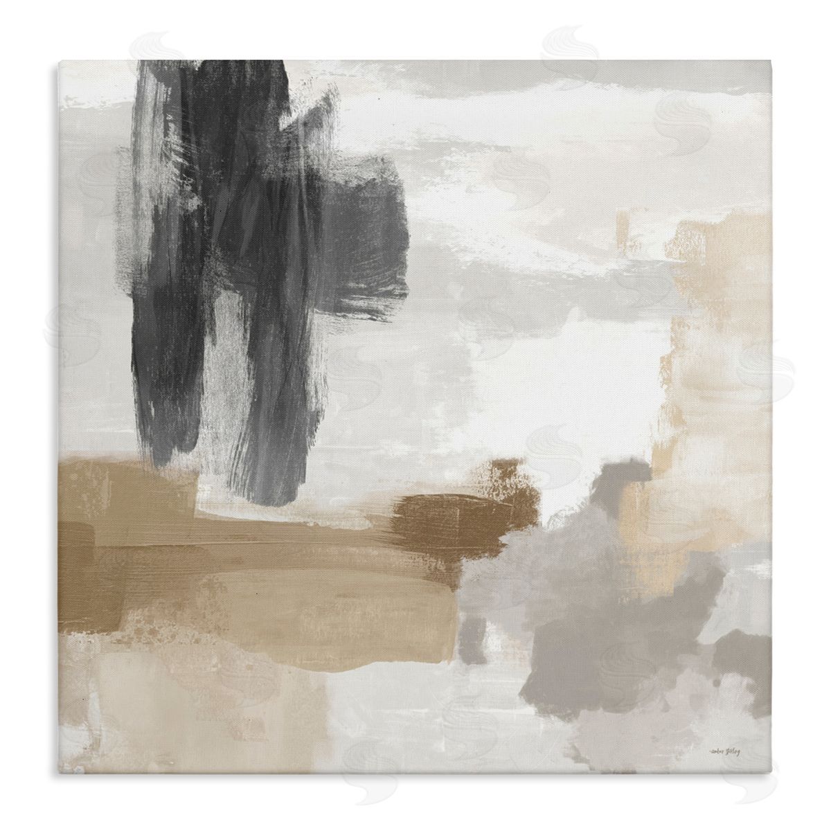 Amber Sterling Absent Minded Abstract Composition Canvas Wall Art Print