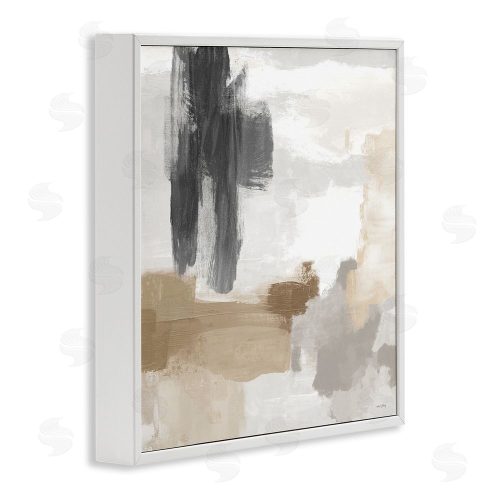 Amber Sterling Absent Minded Abstract Composition White Framed Giclee Wall Art Print