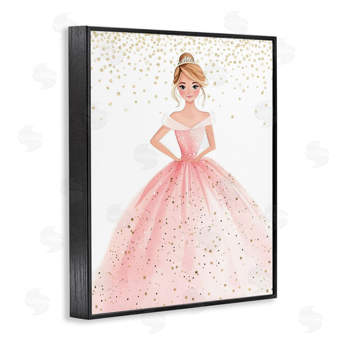 Christine Simpson Art Elegant Princess Dream Black Framed Giclee Wall Art Print