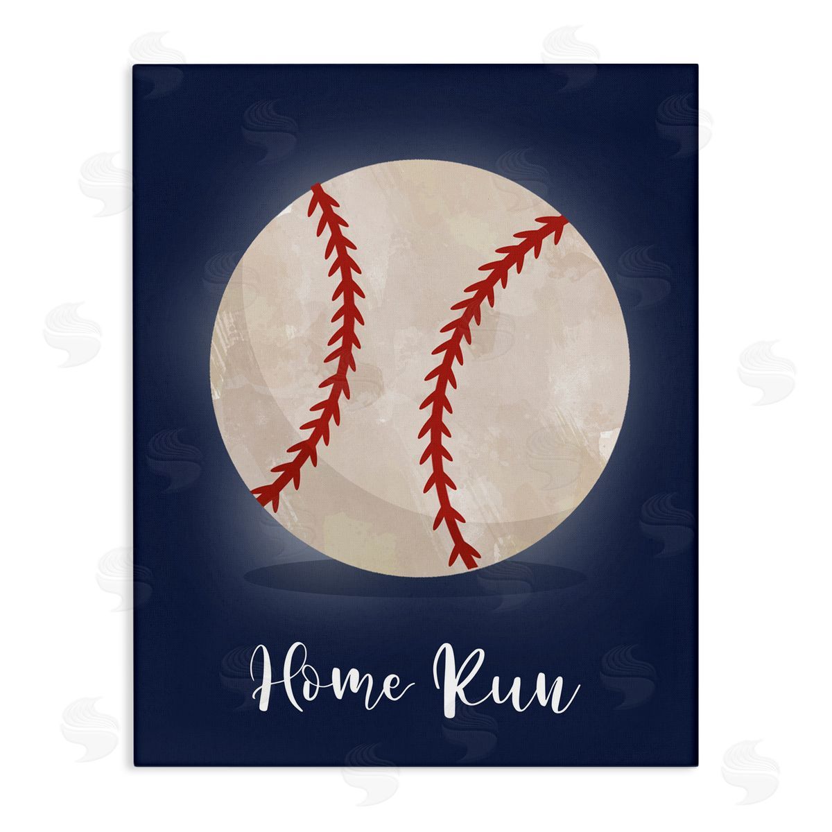 Christine Simpson Art Game On Home Run Canvas Wall Art Print