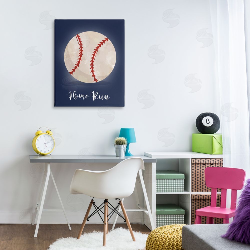 Christine Simpson Art Game On Home Run Canvas Art on Wall