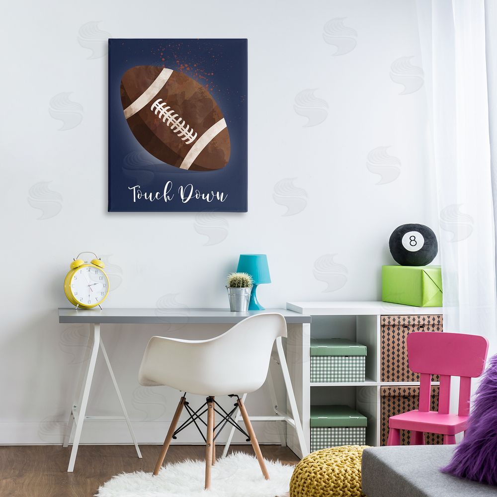 Christine Simpson Art Game On Touch Down Canvas Art on Wall