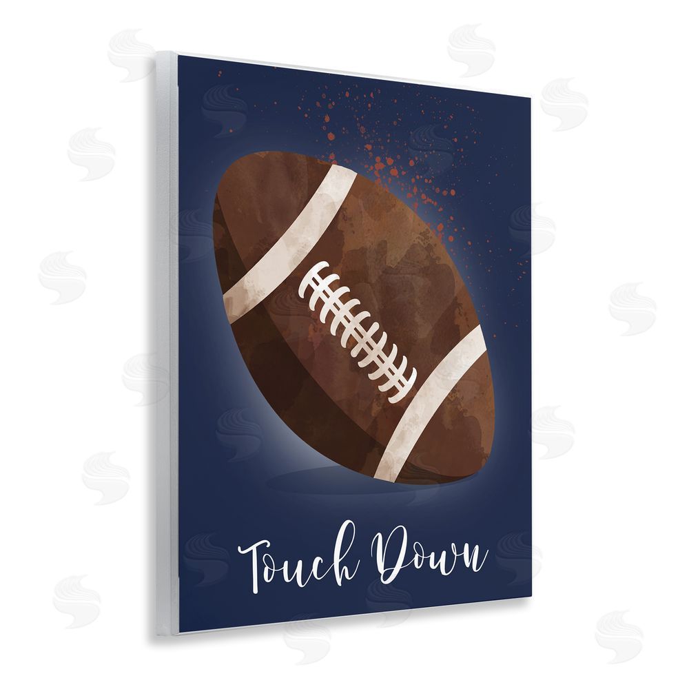 Christine Simpson Art Game On Touch Down Wall Plaque Art Print
