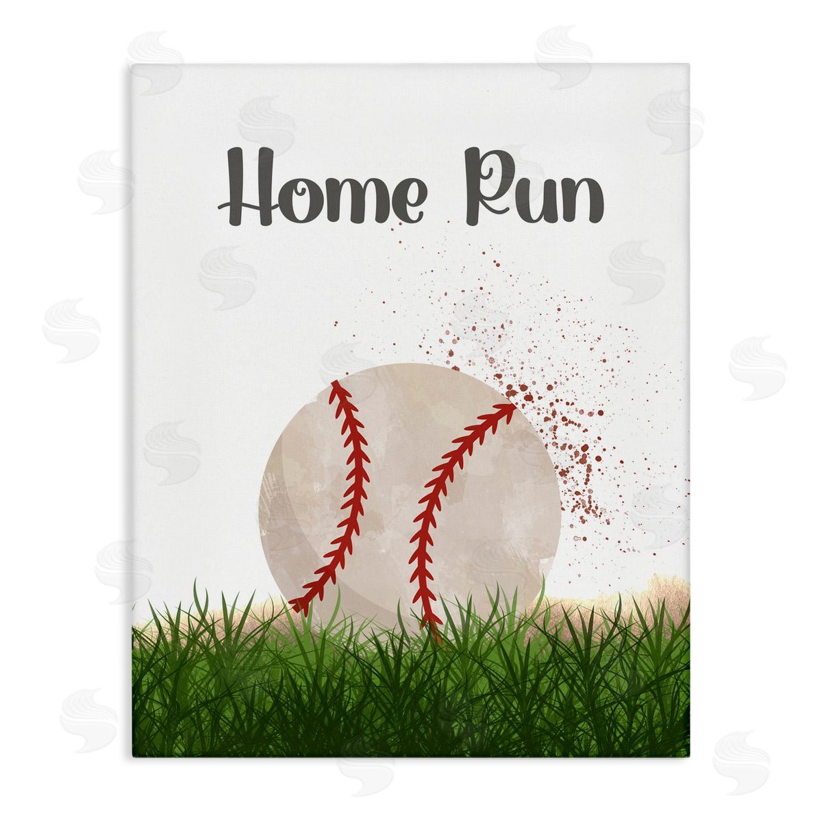 Christine Simpson Art Have A Ball Home Run Canvas Wall Art Print