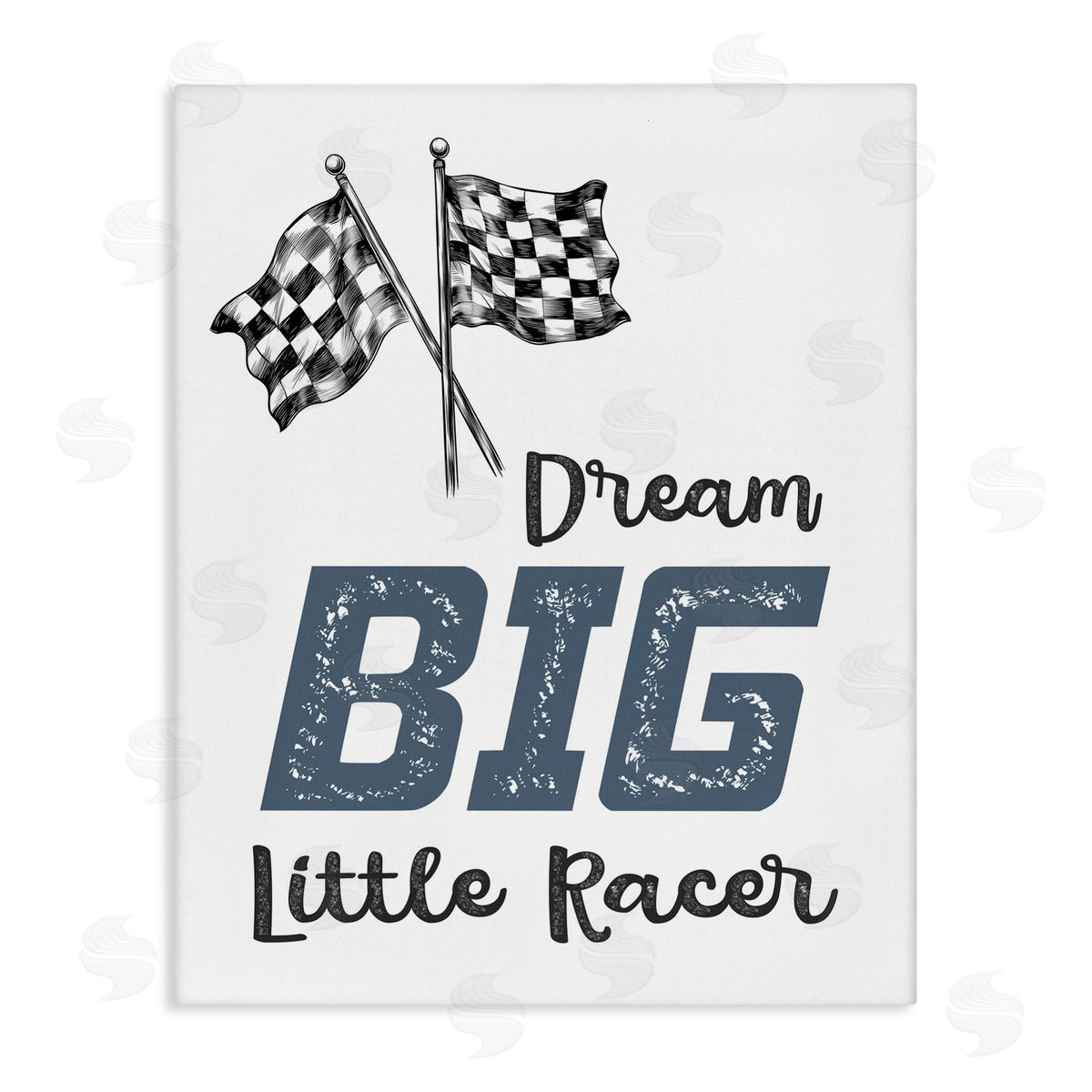Christine Simpson Art Dream Big Little Racer Canvas Wall Art Print