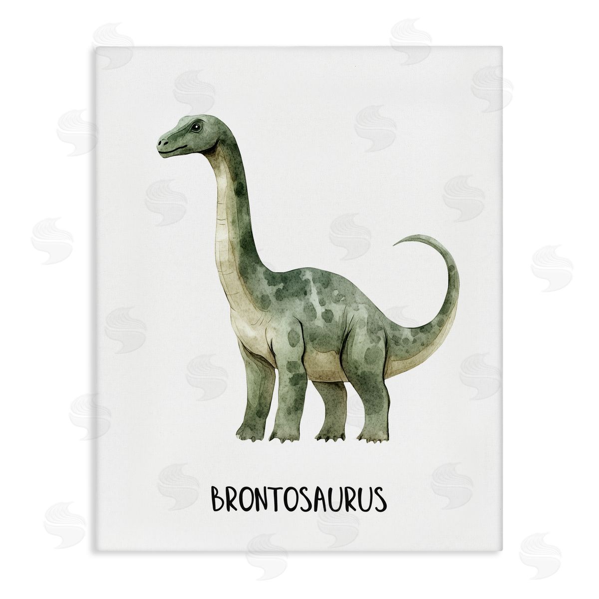 Christine Simpson Art Meet The Brontosaurus Canvas Wall Art Print