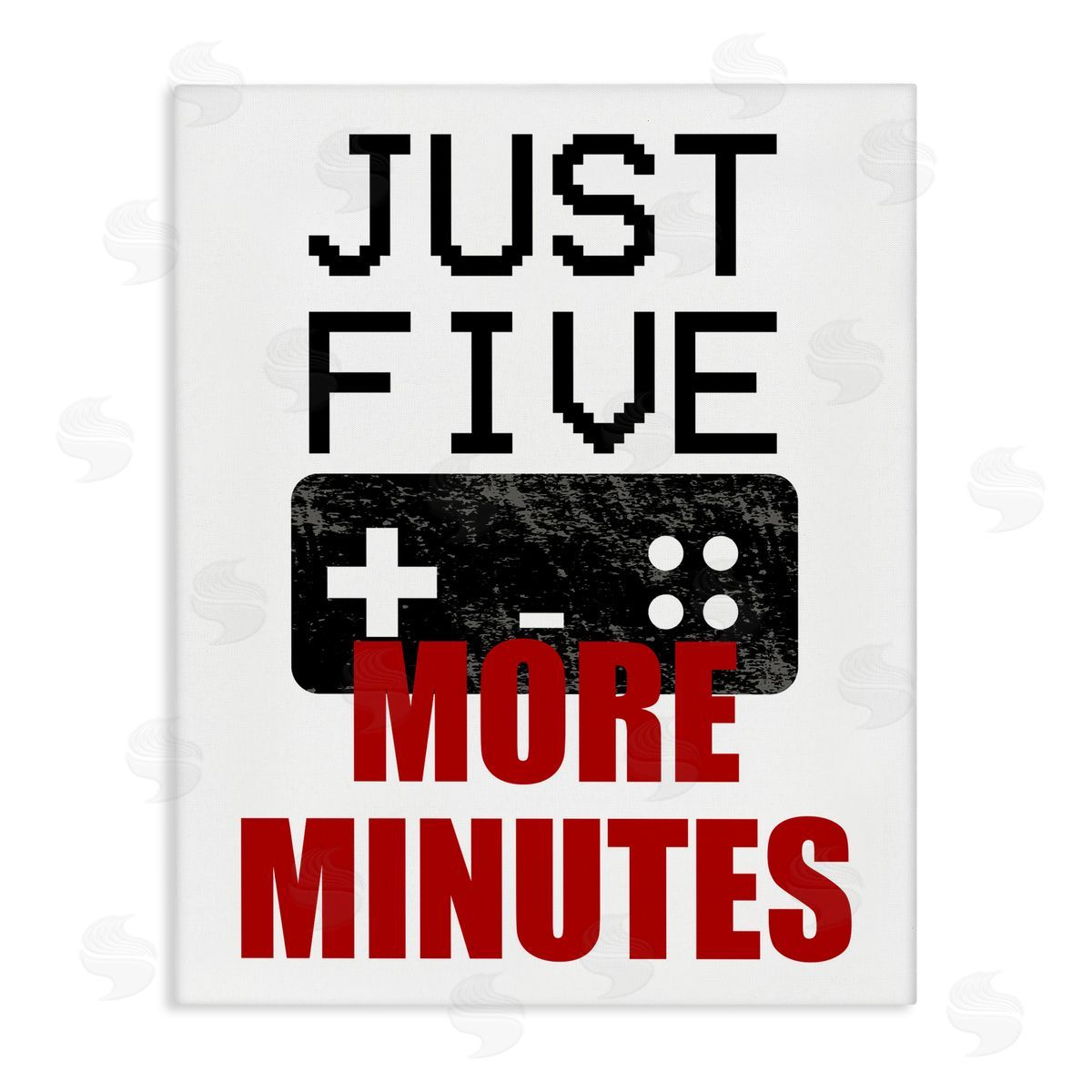 Kim Allen Five More Minutes Gamer Canvas Wall Art Print