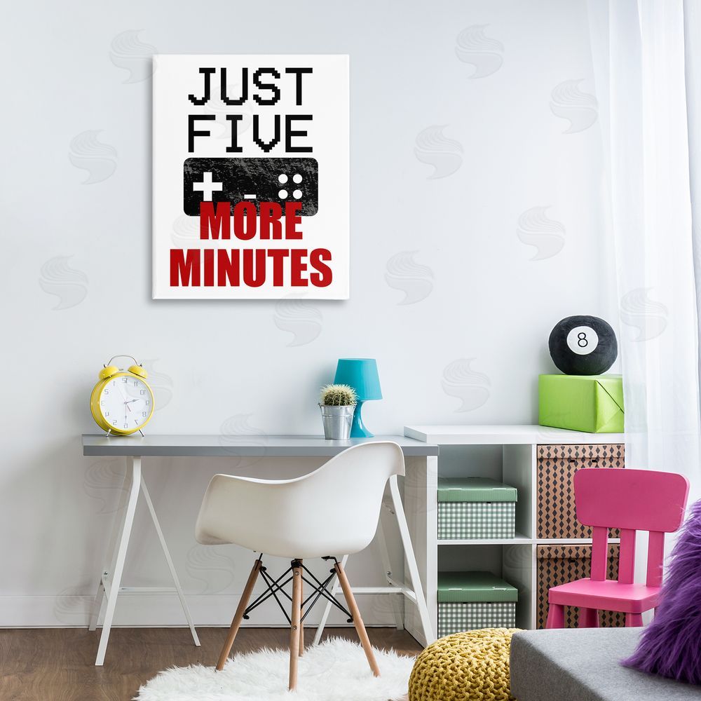 Kim Allen Five More Minutes Gamer Canvas Art on Wall