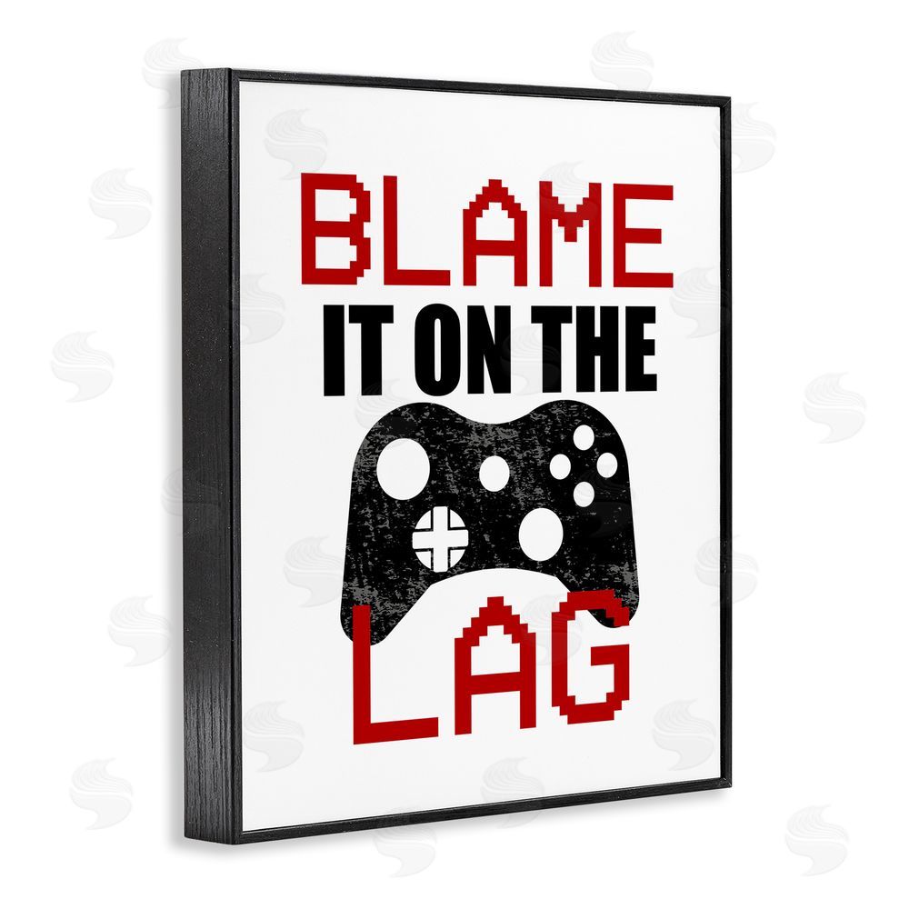 Kim Allen Blame It On The Lag Black Framed Giclee Wall Art Print