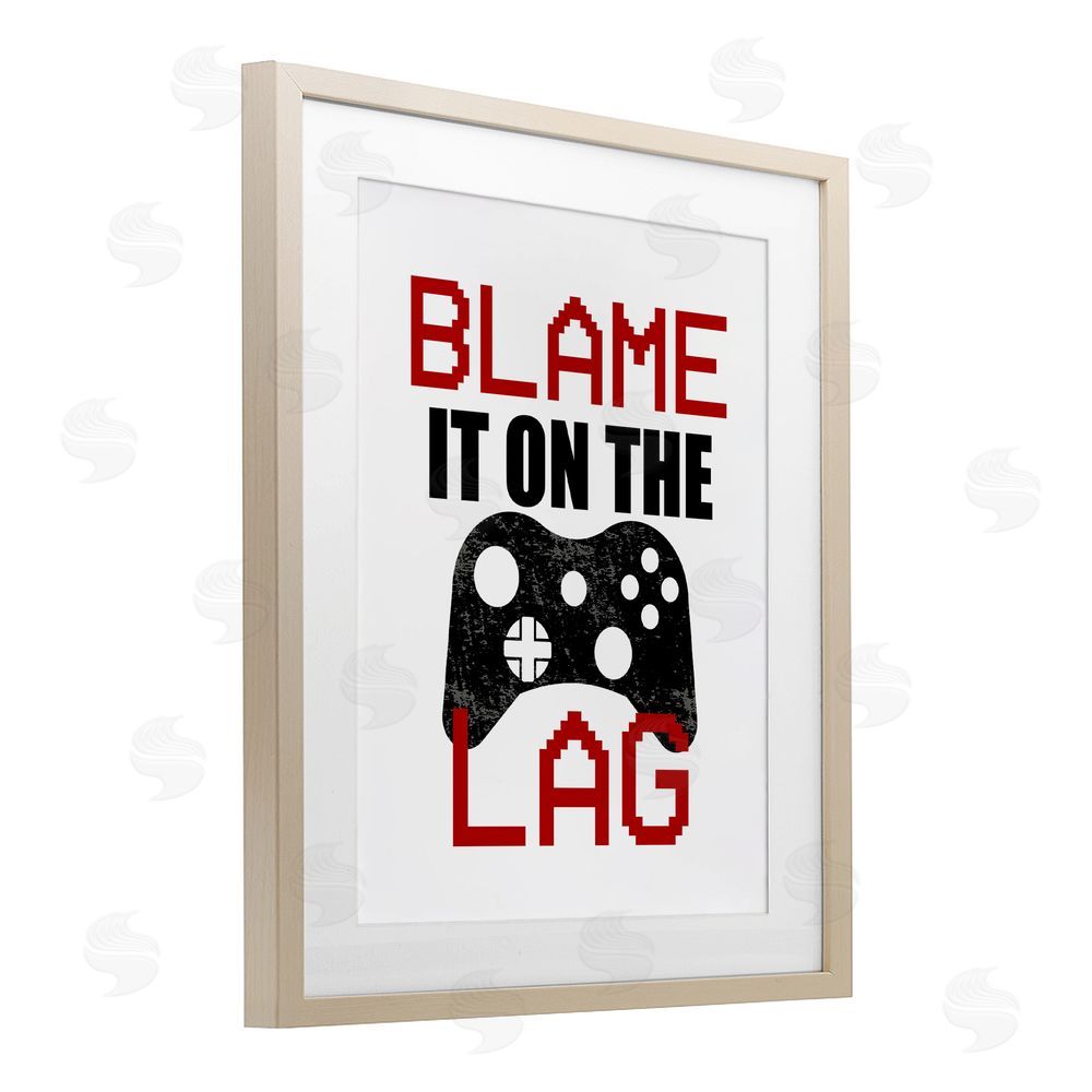Kim Allen Blame It On The Lag Birch Framed Print Under Glass with White Mat Wall Art