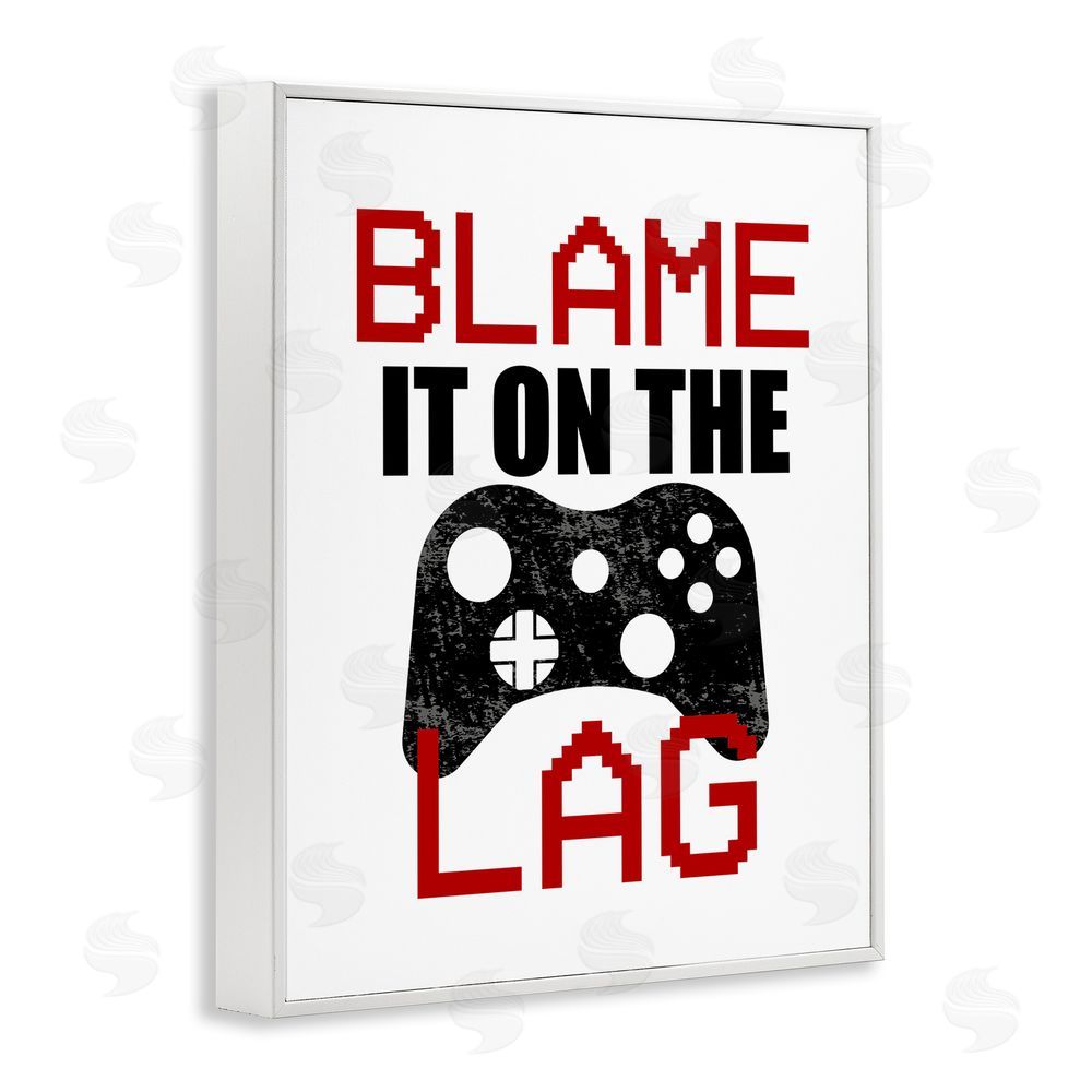 Kim Allen Blame It On The Lag White Framed Giclee Wall Art Print