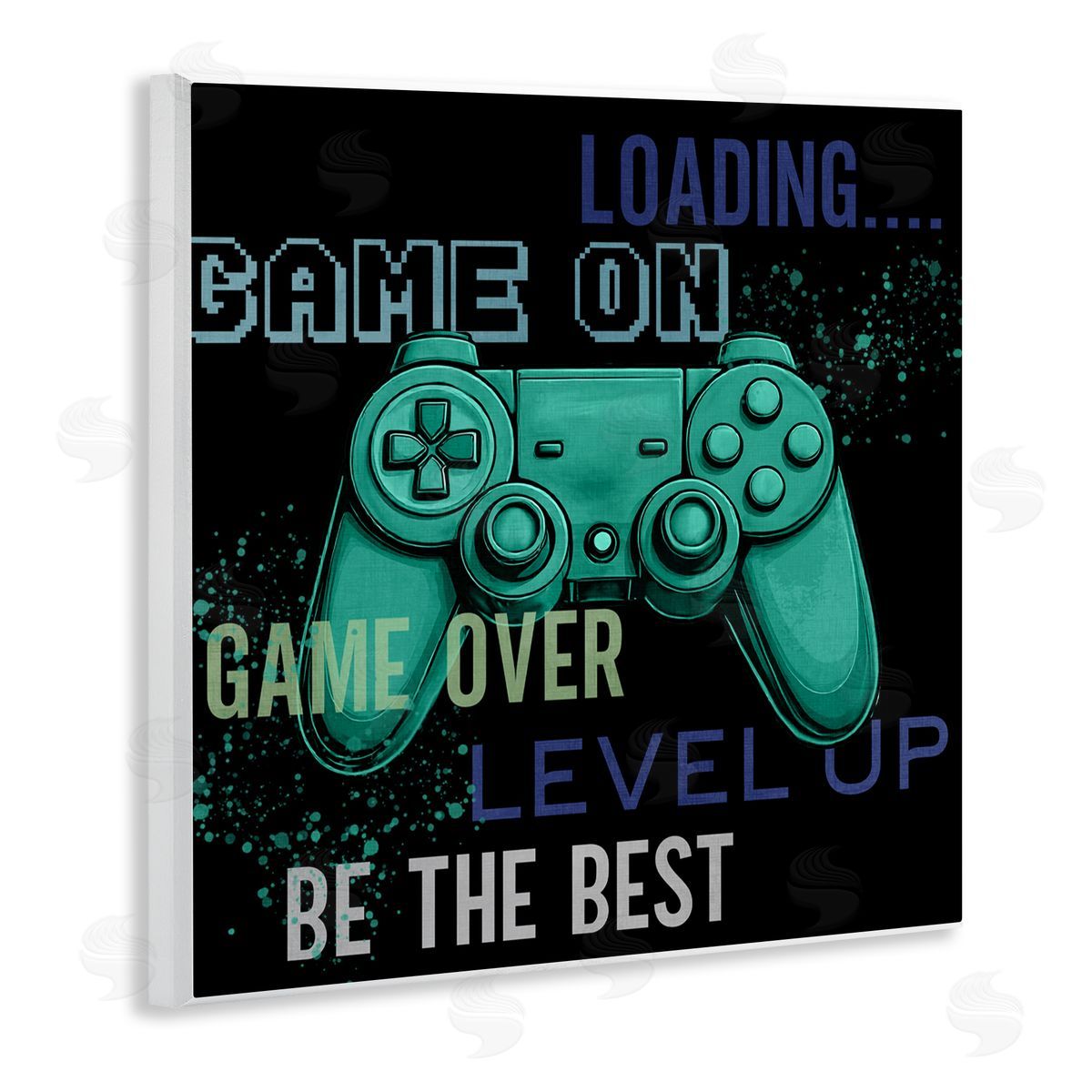 Kim Allen Game On Level Up Controller Wall Plaque Art Print