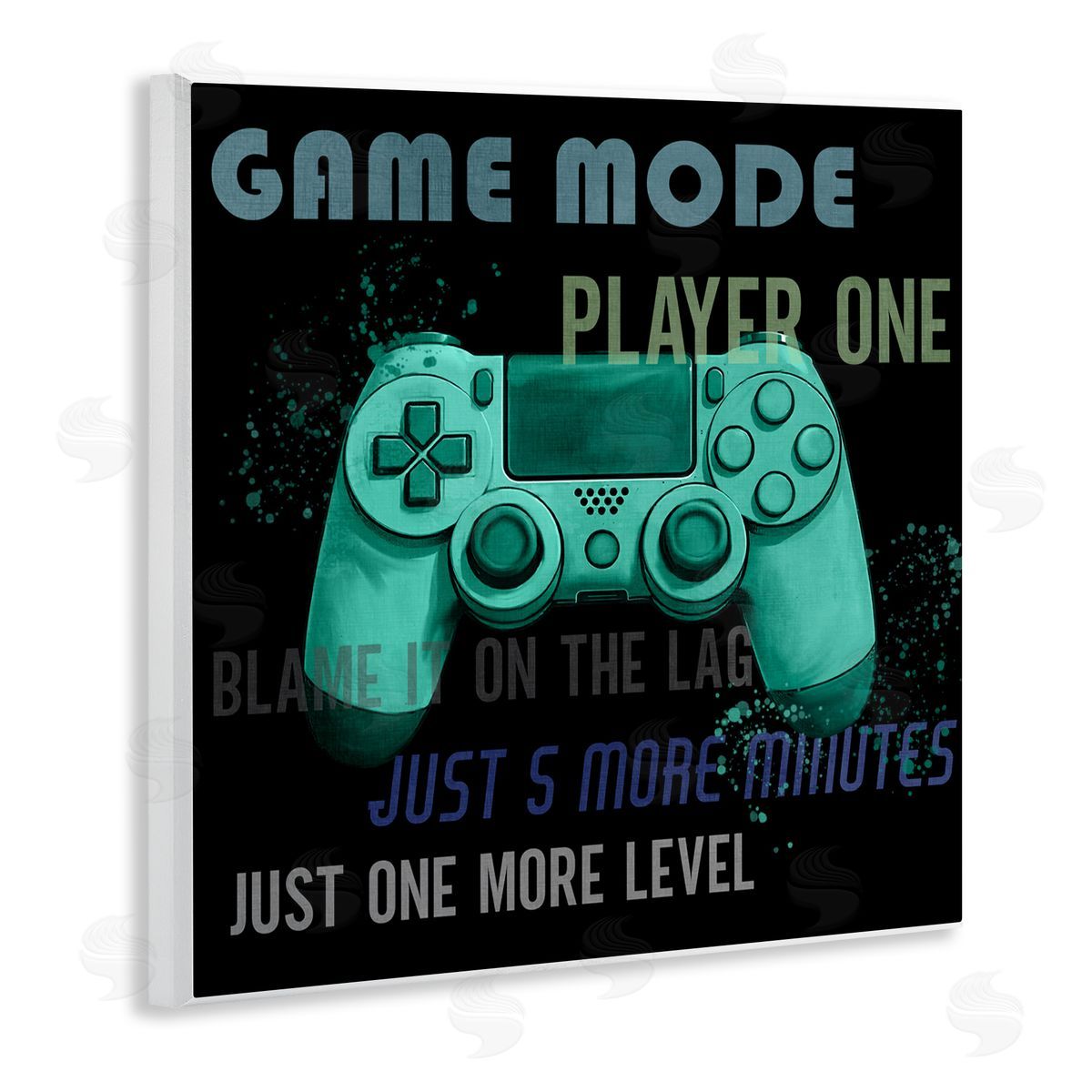 Kim Allen Game Mode Player One Controller Wall Plaque Art Print