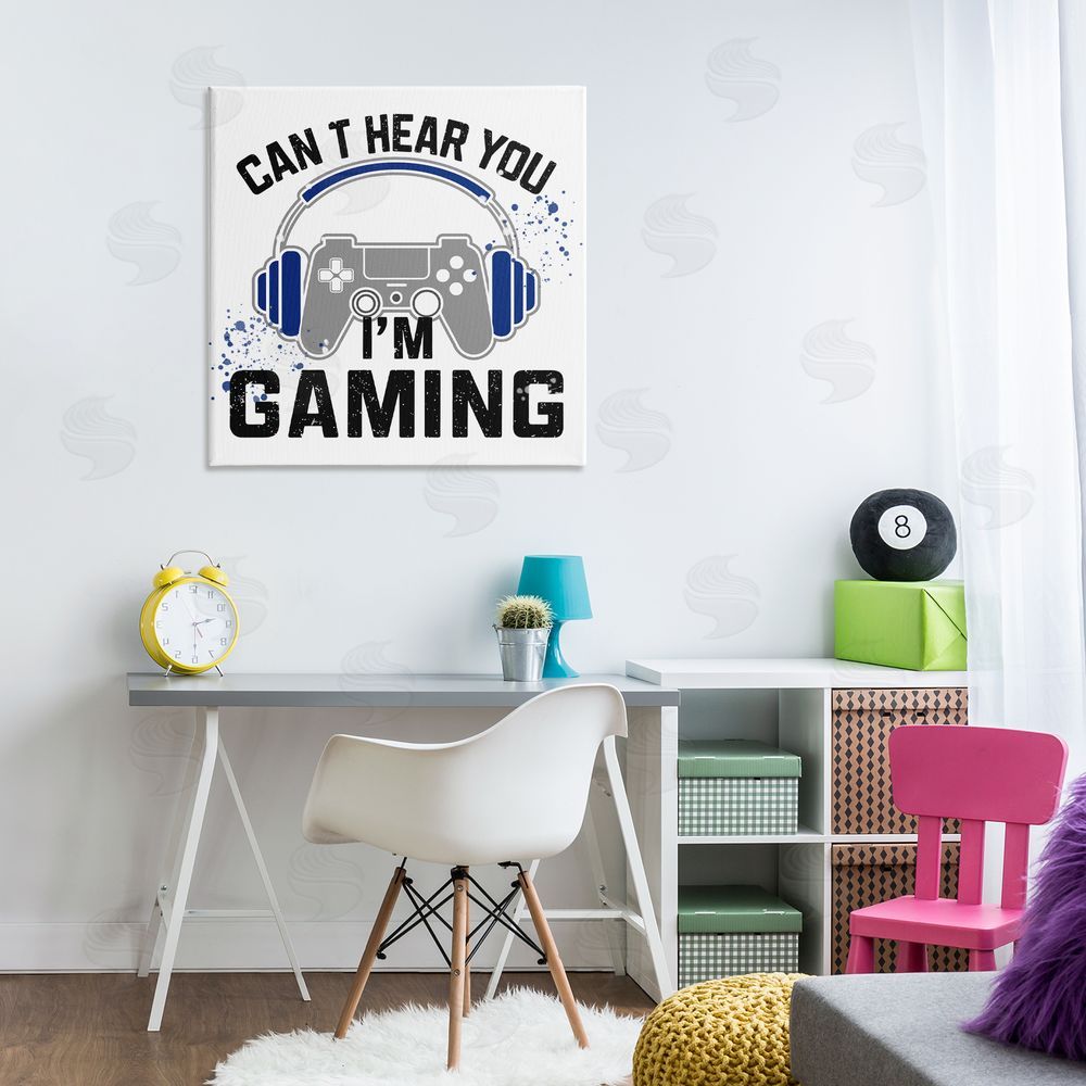 Kim Allen Can't Hear Gaming Canvas Art on Wall