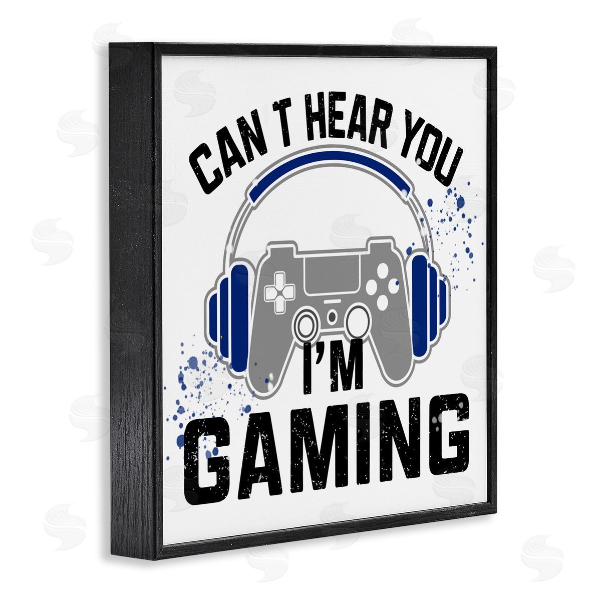 Kim Allen Can't Hear Gaming Black Framed Giclee Wall Art Print