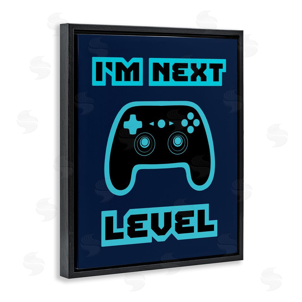 Marcus Prime I'm Next Level Retro Black Floating Frame Canvas Wall Art Print