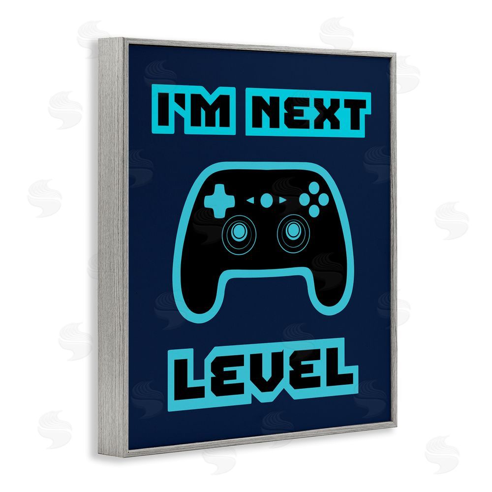 Marcus Prime I'm Next Level Retro Gray Framed Giclee Wall Art Print