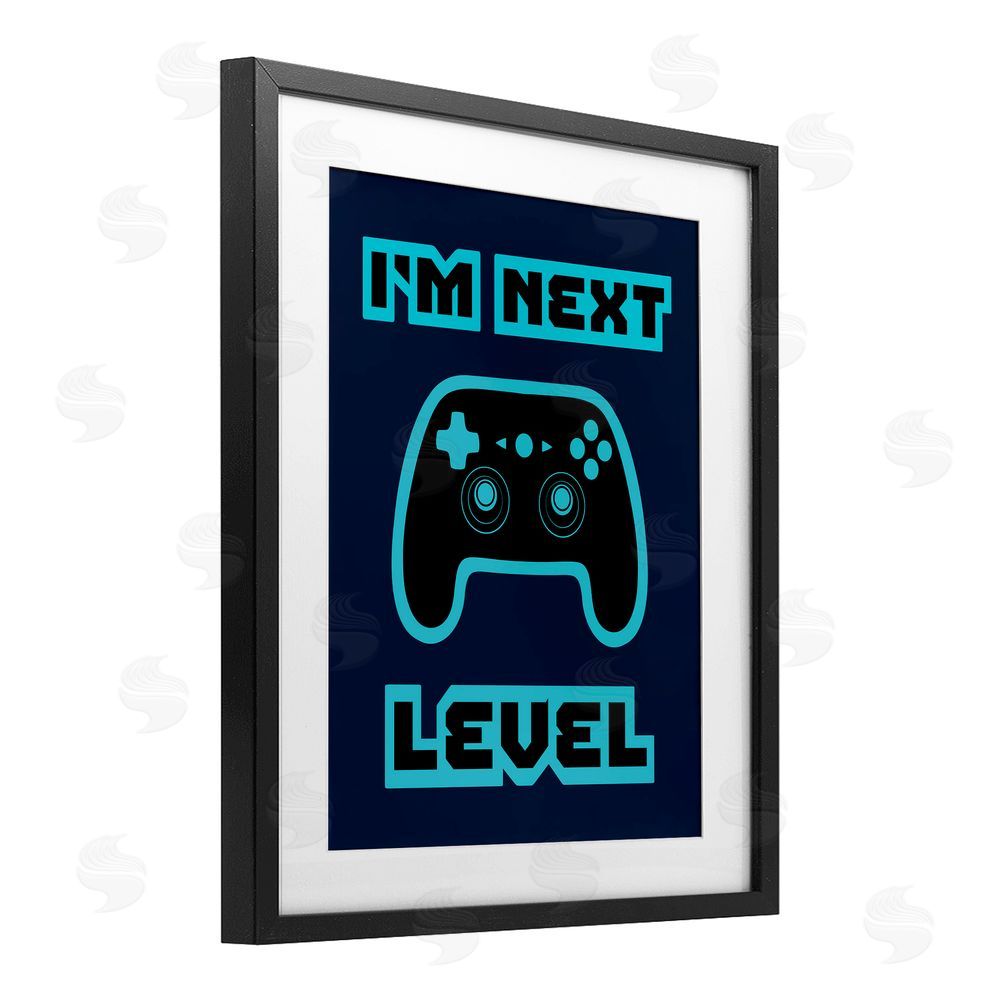 Marcus Prime I'm Next Level Retro Black Framed Print Under Glass with White Mat Wall Art