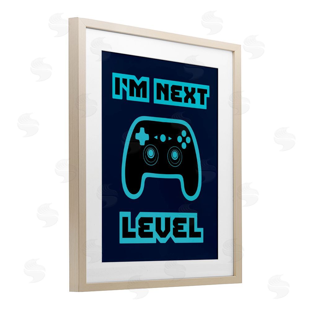 Marcus Prime I'm Next Level Retro Birch Framed Print Under Glass with White Mat Wall Art