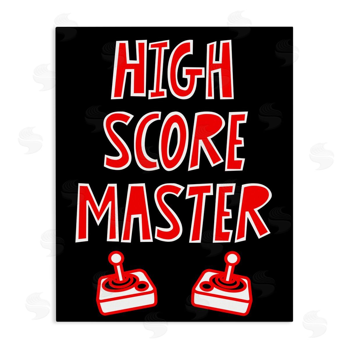 Marcus Prime High Score Master Gamer Canvas Wall Art Print