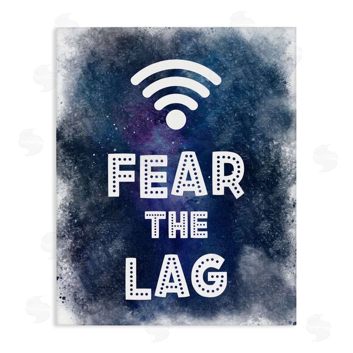 Marcus Prime Fear The Lag Gamer Splash Canvas Wall Art Print