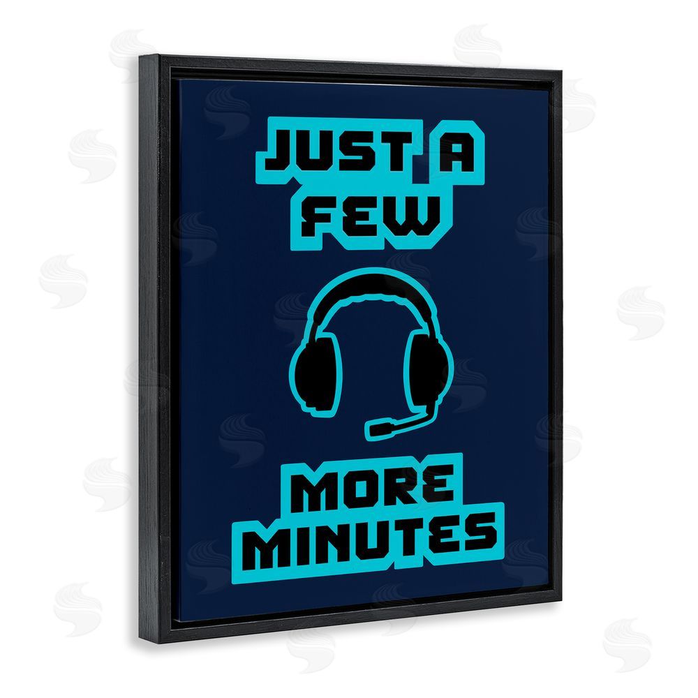 Marcus Prime Few More Minutes Retro Black Floating Frame Canvas Wall Art Print