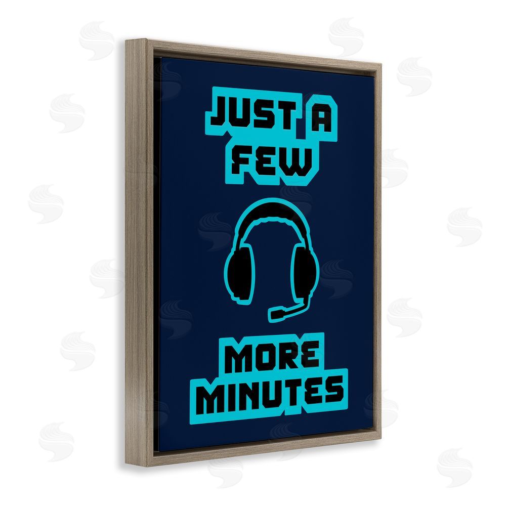 Marcus Prime Few More Minutes Retro Brown Floating Frame Canvas Wall Art Print