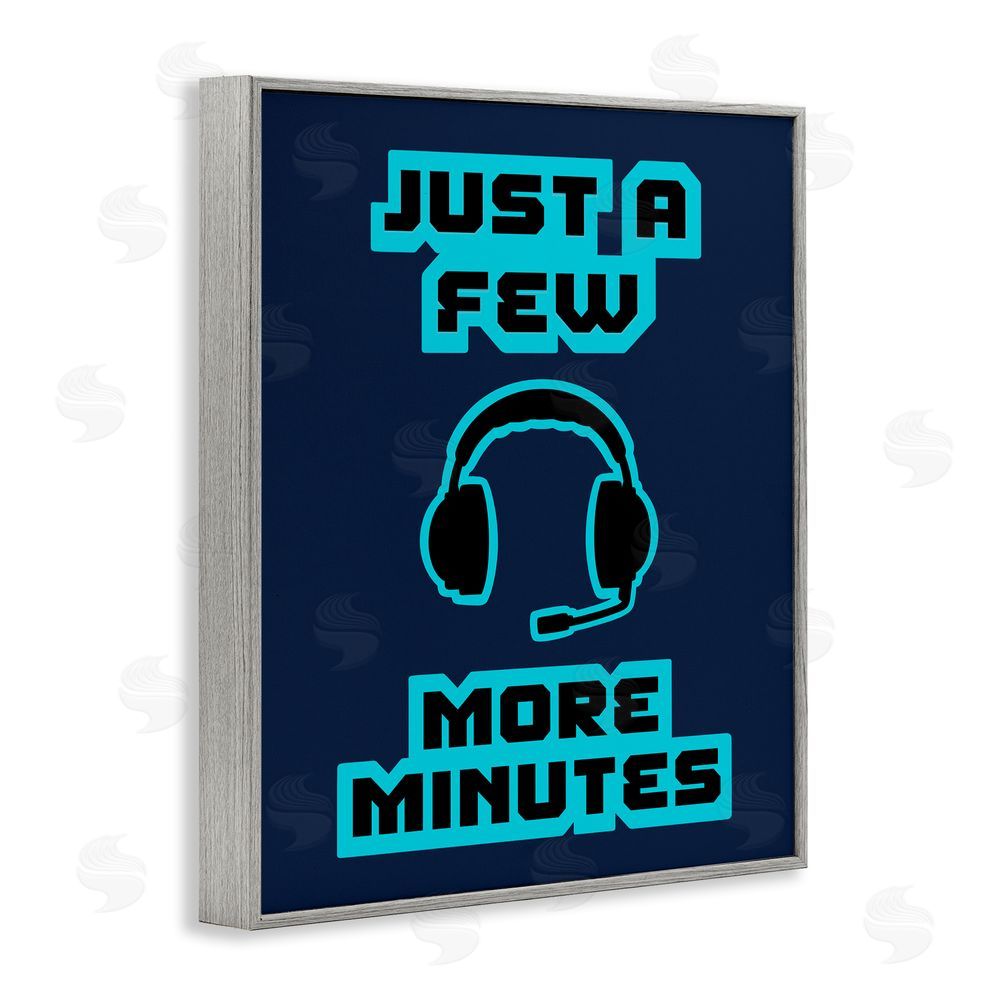Marcus Prime Few More Minutes Retro Gray Framed Giclee Wall Art Print
