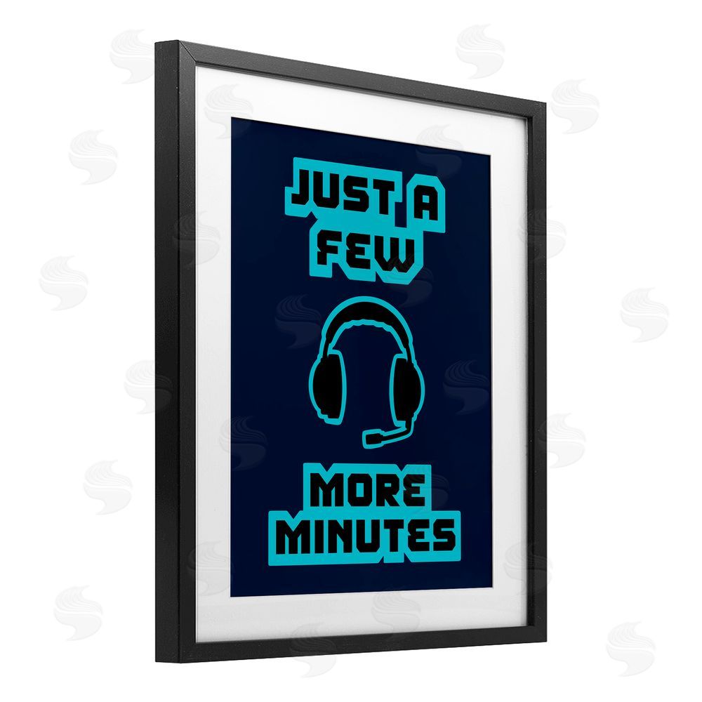 Marcus Prime Few More Minutes Retro Black Framed Print Under Glass with White Mat Wall Art