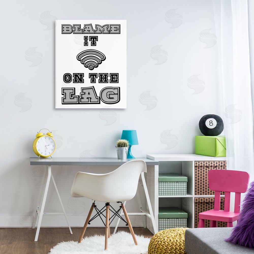 Marcus Prime Blame It On The Lag Gaming Canvas Art on Wall