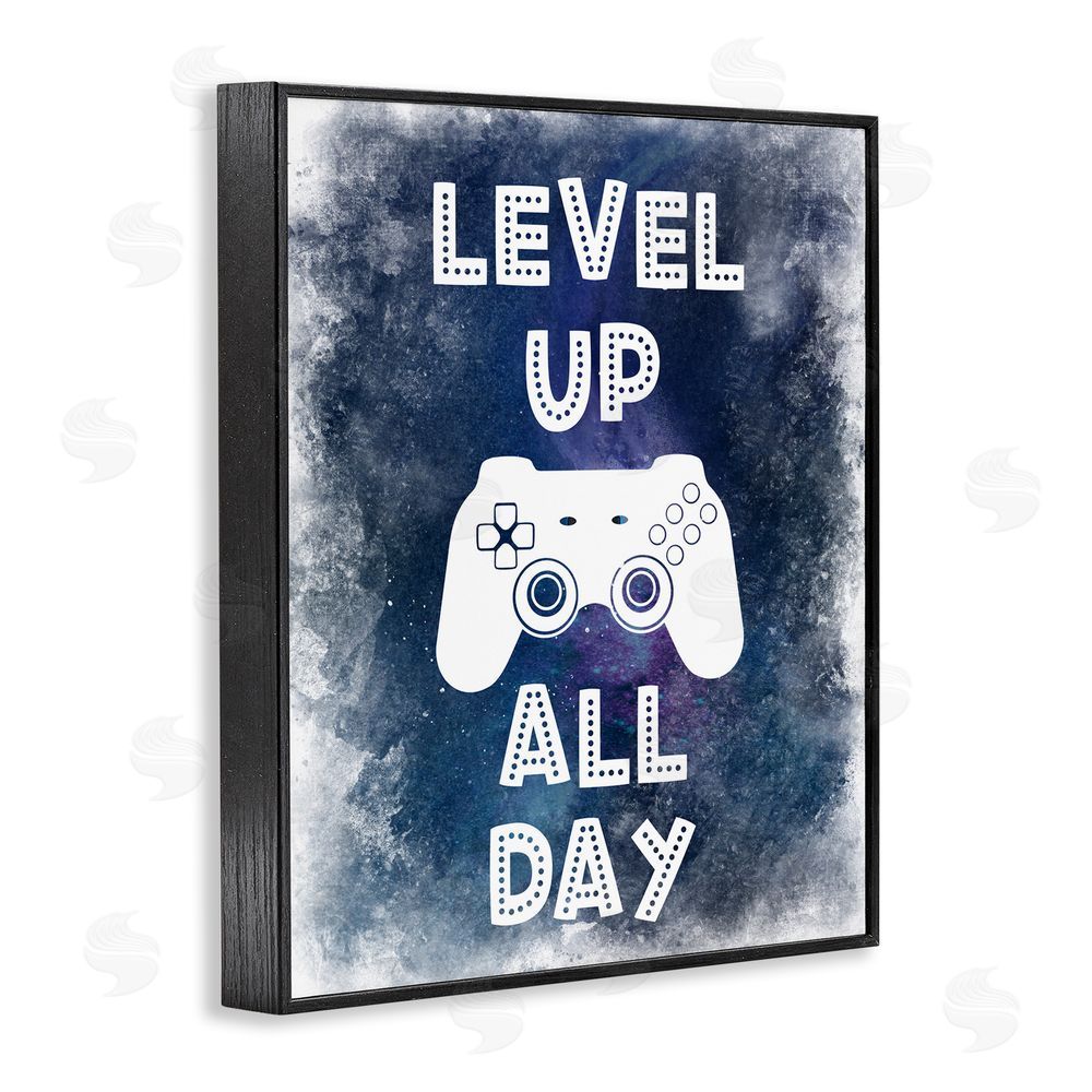 Marcus Prime Level Up All Day Splash Black Framed Giclee Wall Art Print