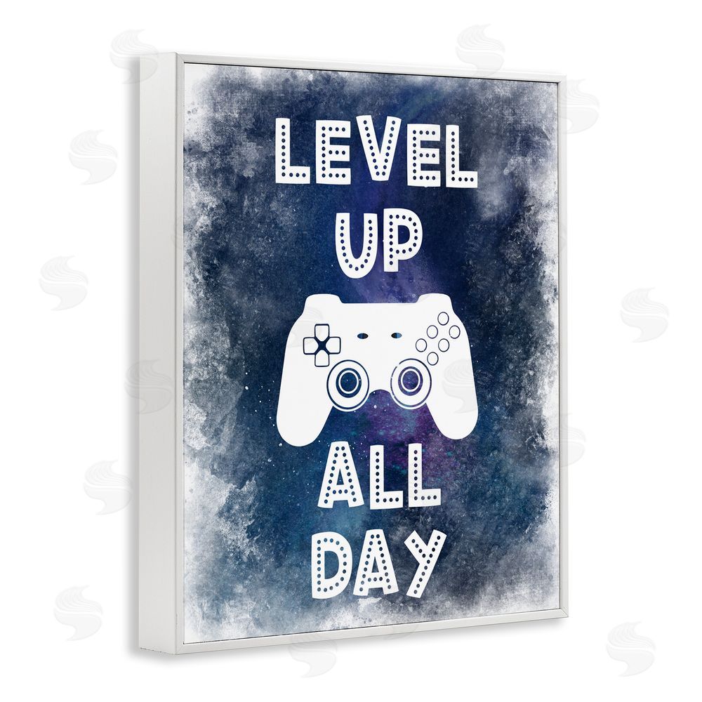 Marcus Prime Level Up All Day Splash White Framed Giclee Wall Art Print
