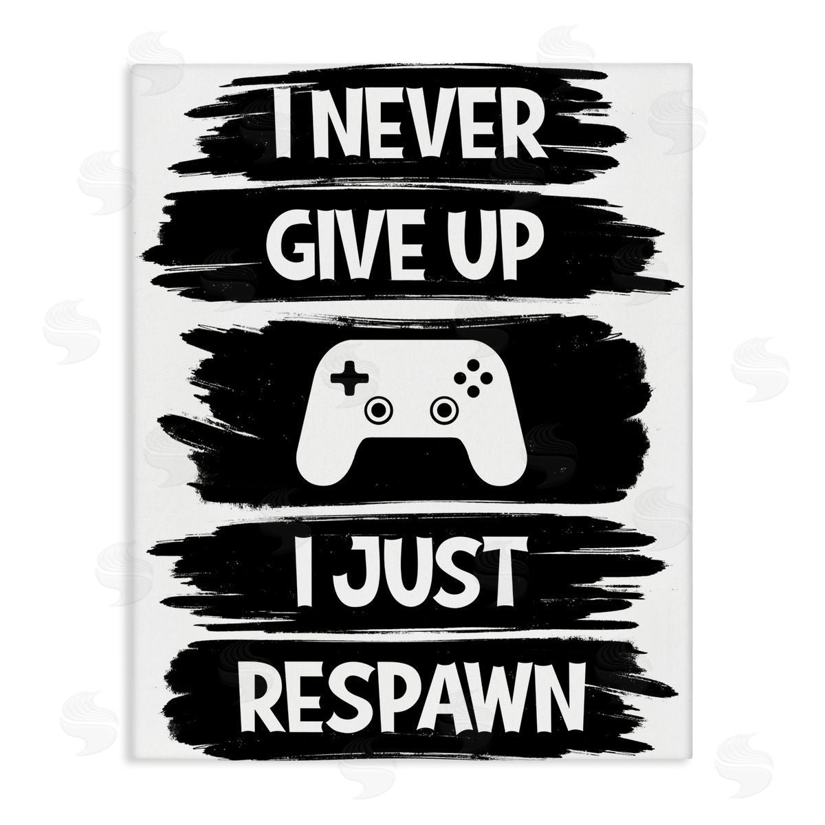 Marcus Prime Never Give Up Just Respawn Canvas Wall Art Print
