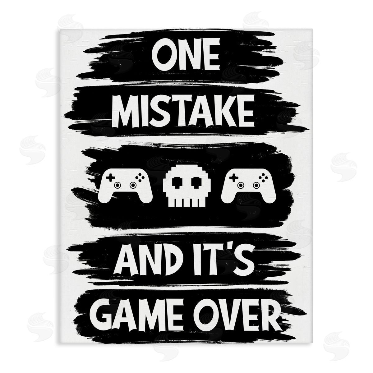 Marcus Prime One Mistake It's Game Over Canvas Wall Art Print