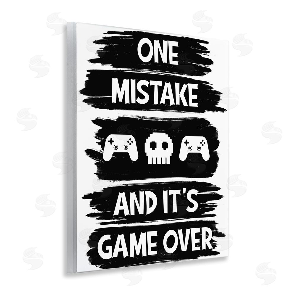 Marcus Prime One Mistake It's Game Over Wall Plaque Art Print