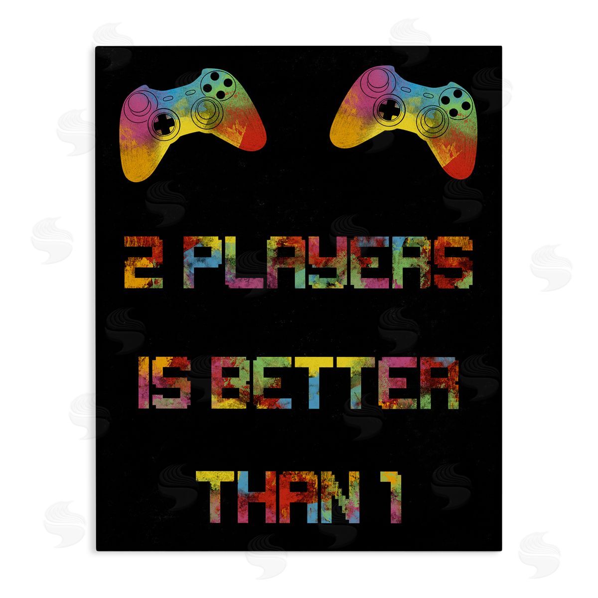 Marcus Prime 2 Players Better Than 1 Canvas Wall Art Print