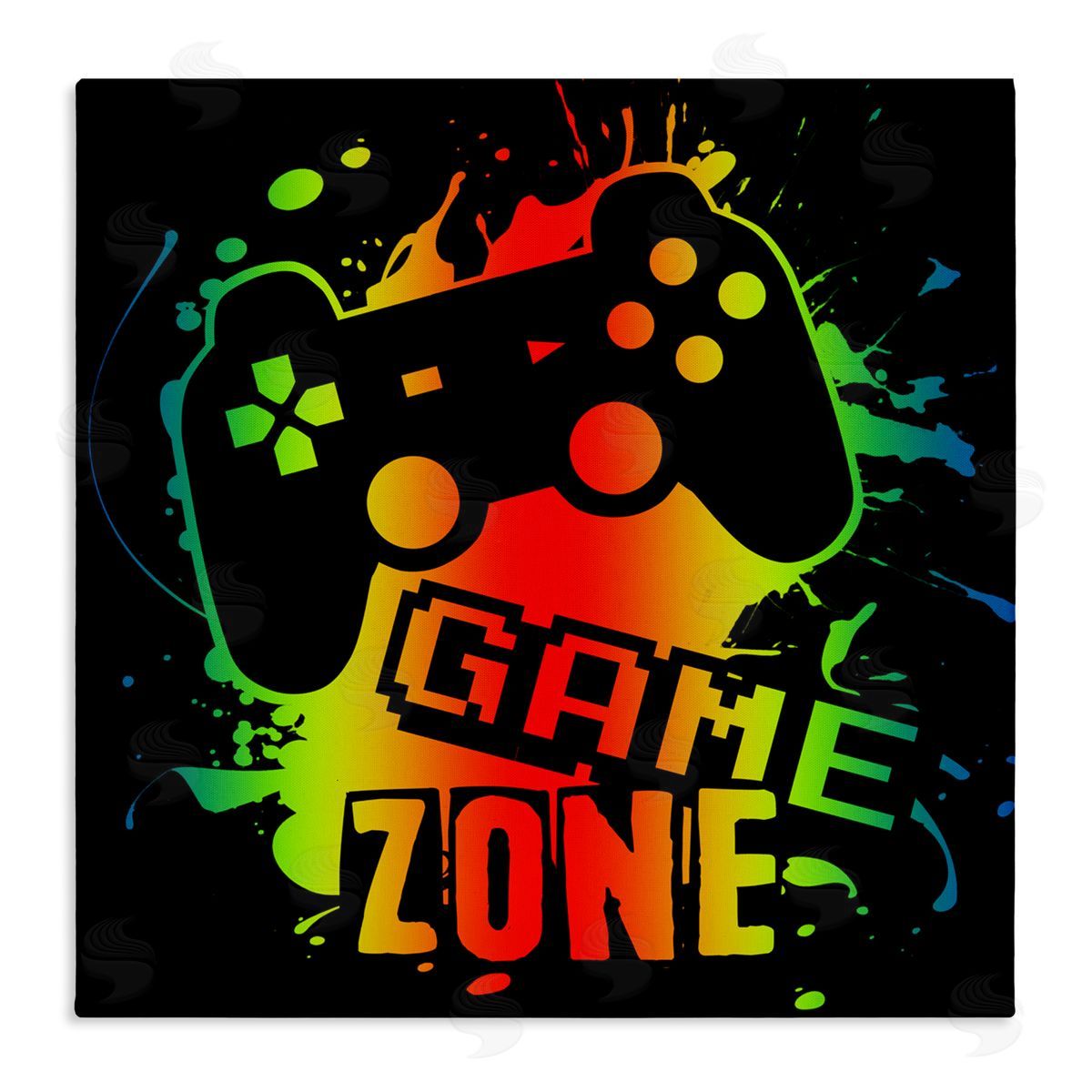 Marcus Prime Gradient Gaming Zone Canvas Wall Art Print