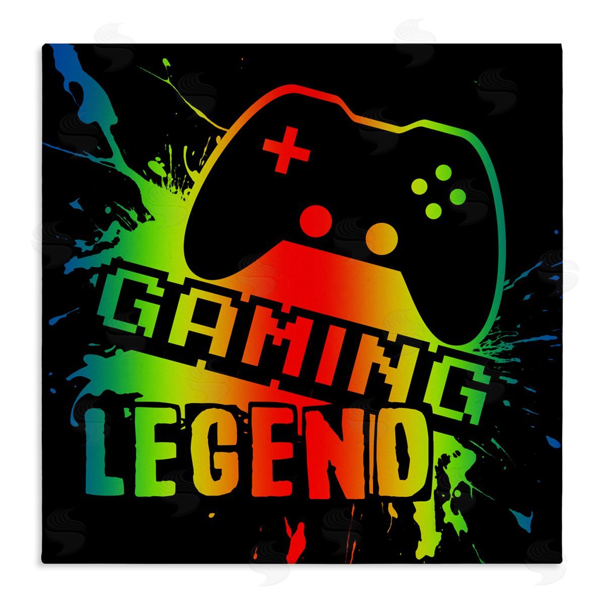 Marcus Prime Gradient Gaming Legend Canvas Wall Art Print