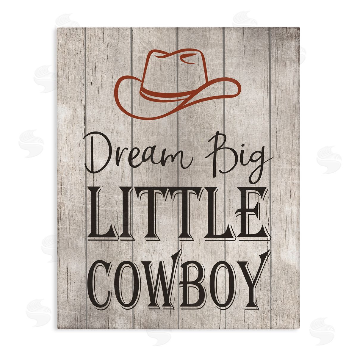 Christine Simpson Art Dream Big Little Cowboy Canvas Wall Art Print